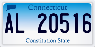 CT license plate AL20516