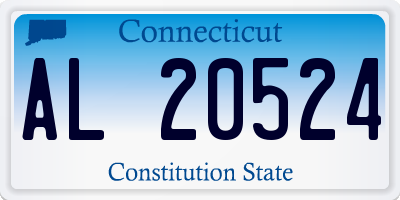 CT license plate AL20524