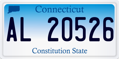 CT license plate AL20526