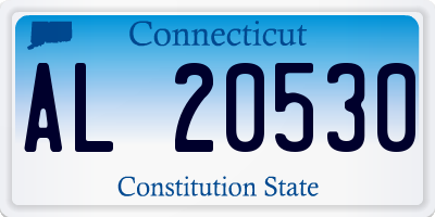 CT license plate AL20530