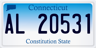 CT license plate AL20531