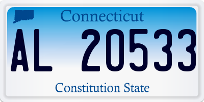 CT license plate AL20533