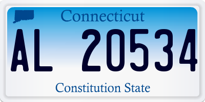 CT license plate AL20534