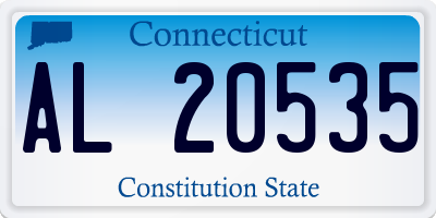 CT license plate AL20535