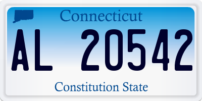 CT license plate AL20542