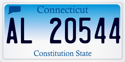 CT license plate AL20544