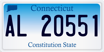 CT license plate AL20551