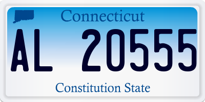 CT license plate AL20555