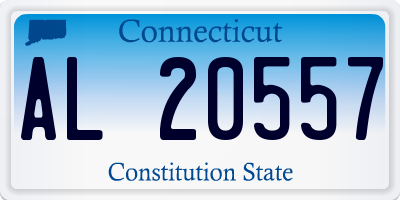 CT license plate AL20557