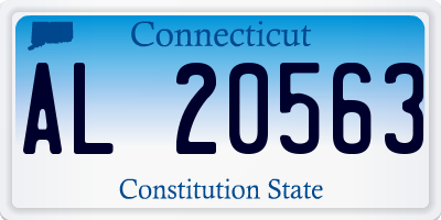 CT license plate AL20563