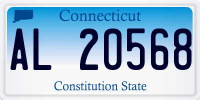 CT license plate AL20568