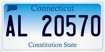 CT license plate AL20570