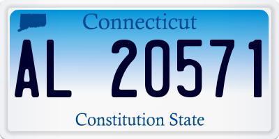 CT license plate AL20571