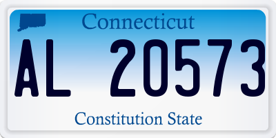 CT license plate AL20573