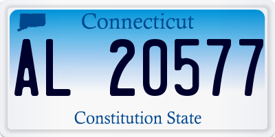 CT license plate AL20577