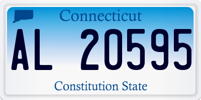 CT license plate AL20595