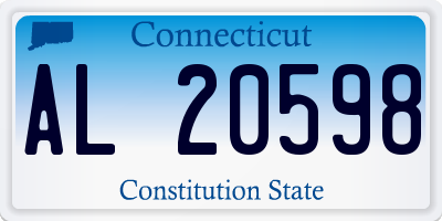 CT license plate AL20598