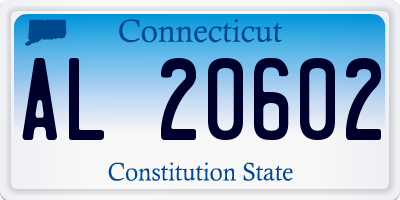 CT license plate AL20602