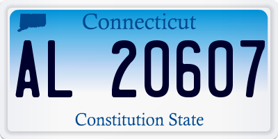 CT license plate AL20607