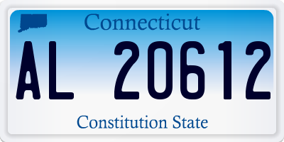 CT license plate AL20612