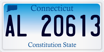 CT license plate AL20613