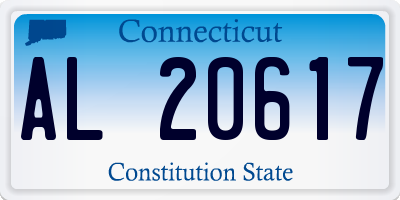 CT license plate AL20617