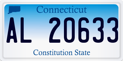 CT license plate AL20633