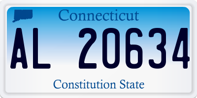 CT license plate AL20634