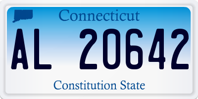 CT license plate AL20642