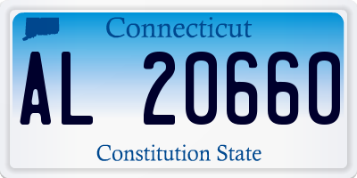 CT license plate AL20660