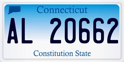 CT license plate AL20662