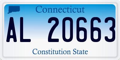 CT license plate AL20663