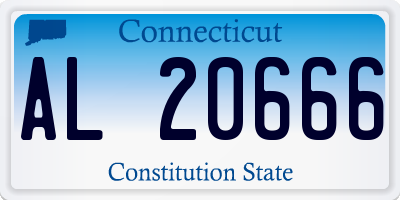 CT license plate AL20666