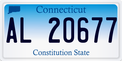 CT license plate AL20677