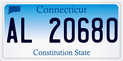 CT license plate AL20680