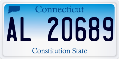 CT license plate AL20689