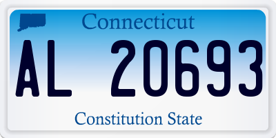 CT license plate AL20693