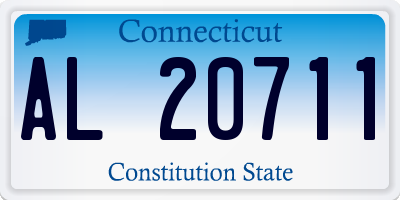 CT license plate AL20711