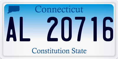 CT license plate AL20716