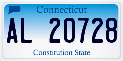 CT license plate AL20728