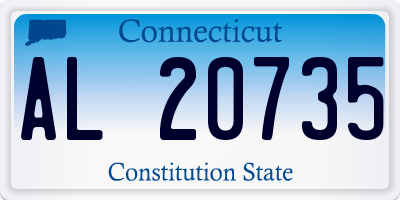 CT license plate AL20735