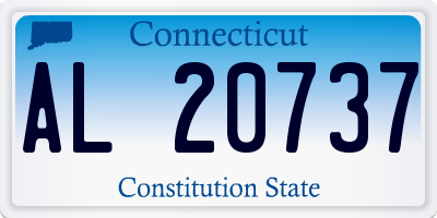 CT license plate AL20737