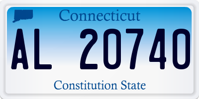 CT license plate AL20740