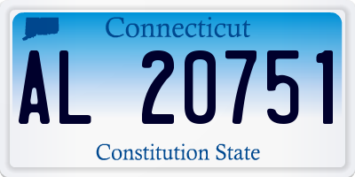 CT license plate AL20751