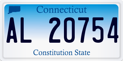 CT license plate AL20754