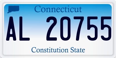 CT license plate AL20755