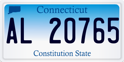 CT license plate AL20765