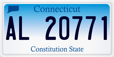 CT license plate AL20771