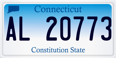 CT license plate AL20773