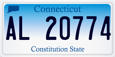 CT license plate AL20774